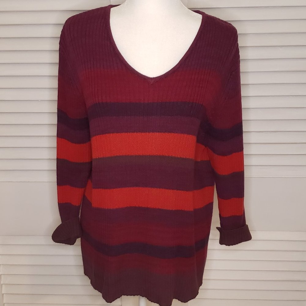 Sonoma Multi Stripe Sweater 2x
